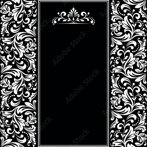 Abstract floral pattern. Vector seamless background. Perfect for invitations or announcements.