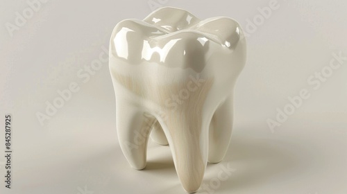 molar 3D model HDR isolated on white background. tooth concept for designer