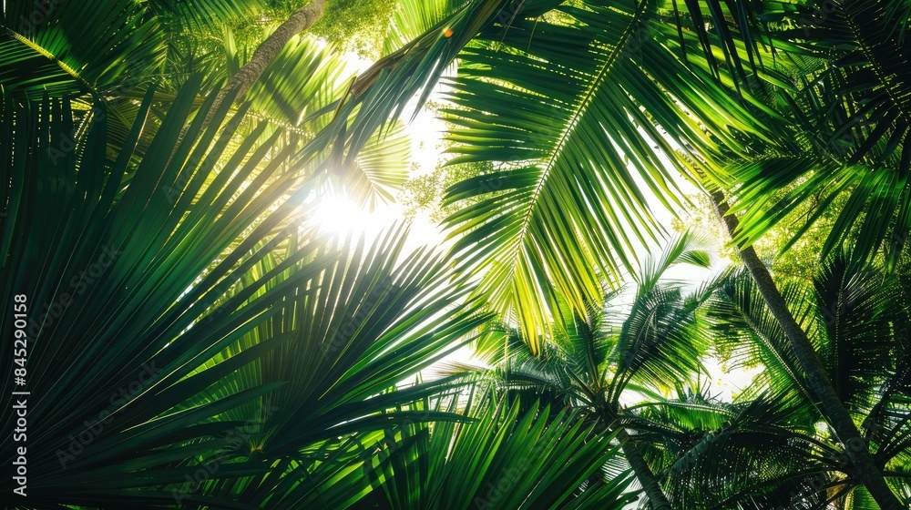 Fototapeta premium Coconut foliage