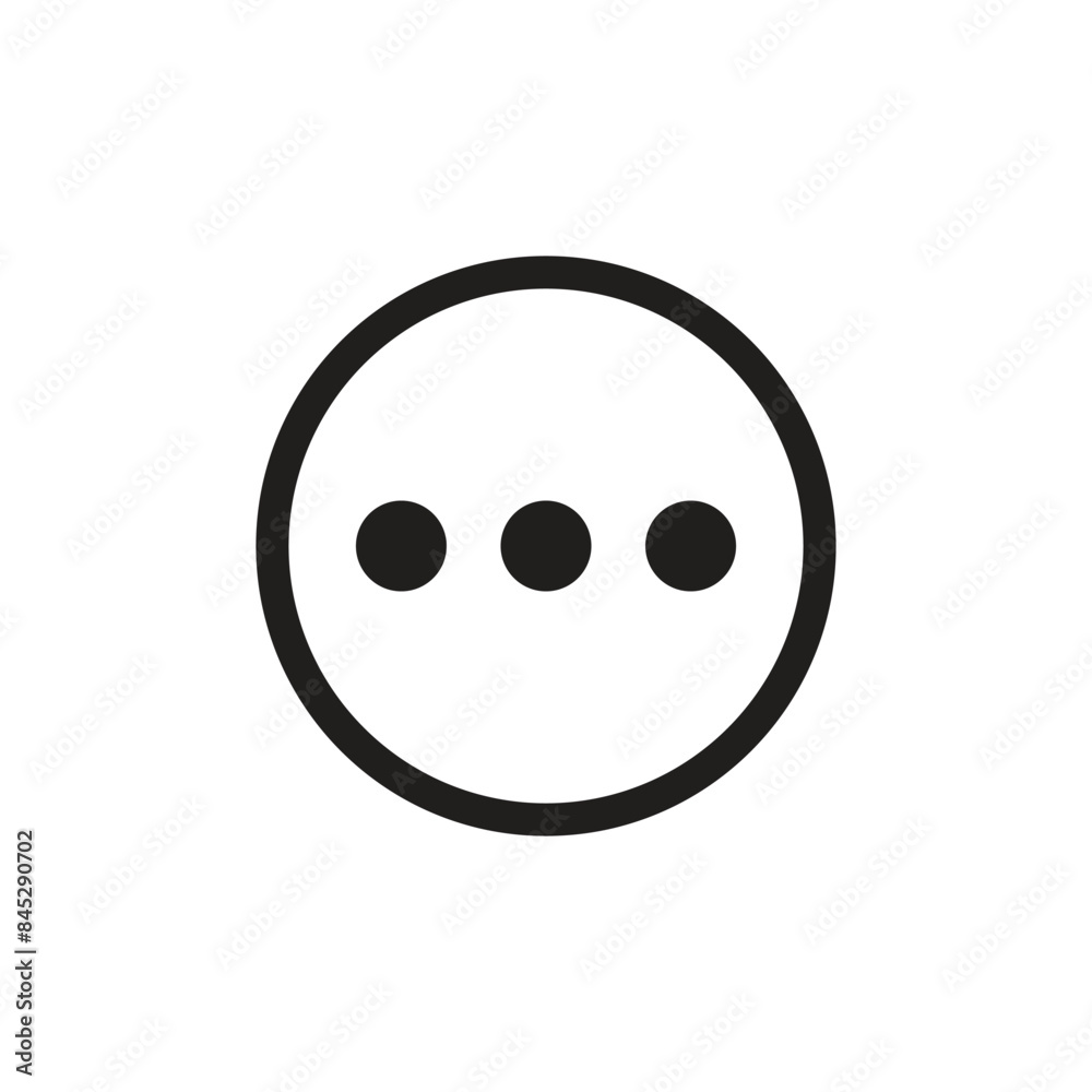 Three dots icon vector. Element of minimalistic icon for mobile concept and web apps Three dots icon vector. Element of minimalistic icon for mobile concept and web apps