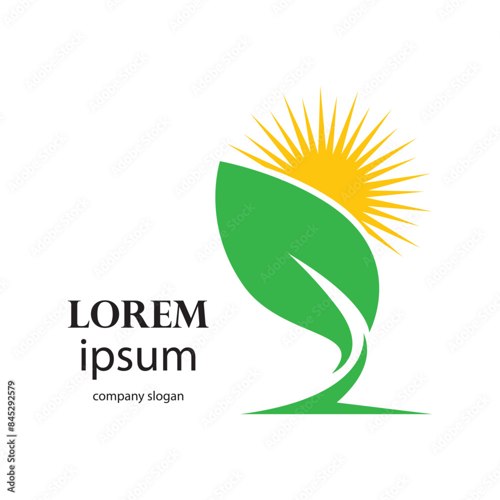 Obraz premium shade tree conservation logo design