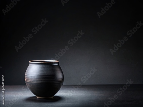 jug on black generative ai © rizky