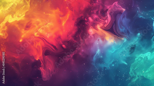Dynamic Harmony: A Colorful Blend for a Vibrant Laptop Wallpaper