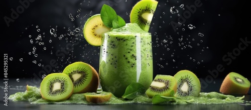 A refreshing and nutritious green smoothie packed with the vibrant flavors of spinach apple and kiwi a perfect choice for health conscious individuals Don t forget to leave some empty space for your