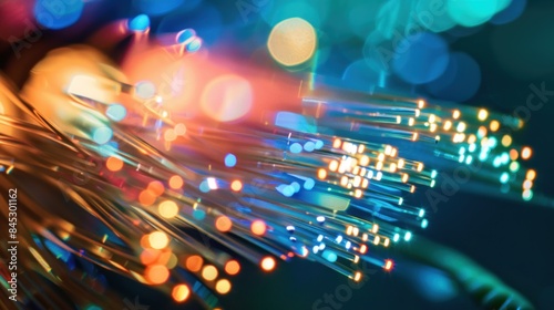 fiber optic network cable. fiber optic