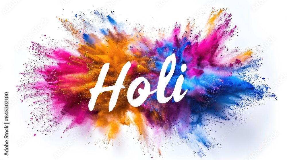 Colorful Holi Powder Explosion Colorful Holi Powder Explosion