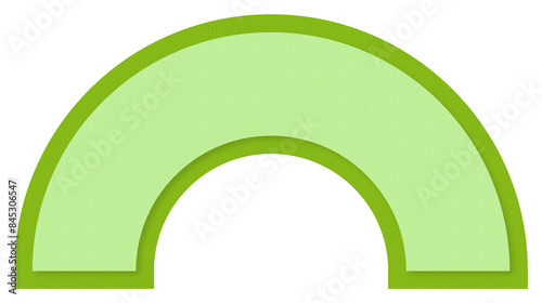 green semicircle