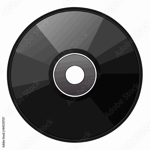 vinyl disc isolated on white background