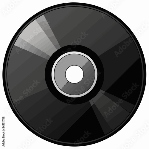 vinyl disc isolated on white background