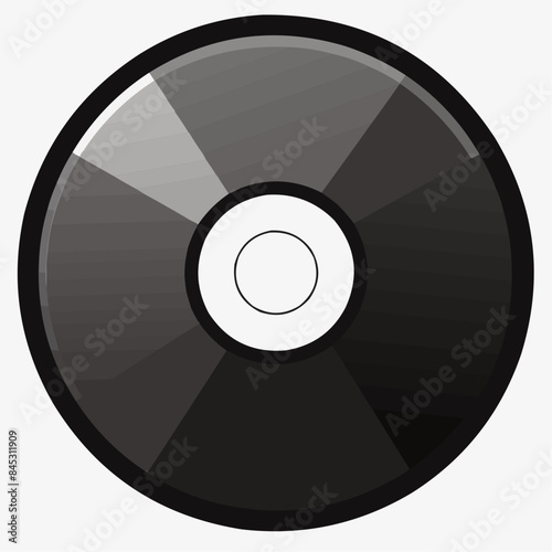 vinyl disc isolated on white background