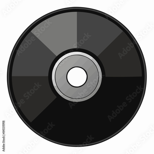 vinyl disc isolated on white background