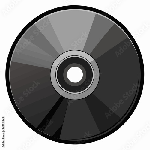 vinyl disc isolated on white background