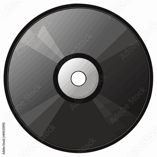 vinyl disc isolated on white background