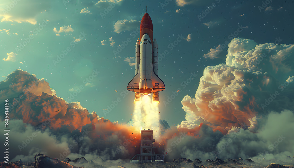 Fototapeta premium space background