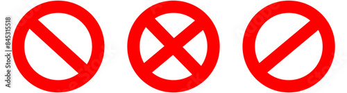 Vector illustration of the Forbidden sign in red ink stamp