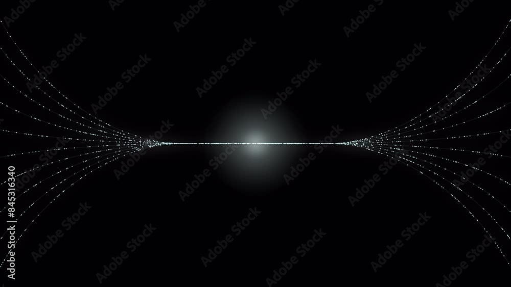 PNG Alpha.Abstract digital dot line particle data background connecting technology concept.Innovative data transmission graphics of the future.
