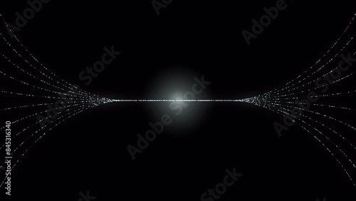 PNG Alpha.Abstract digital dot line particle data background connecting technology concept.Innovative data transmission graphics of the future.