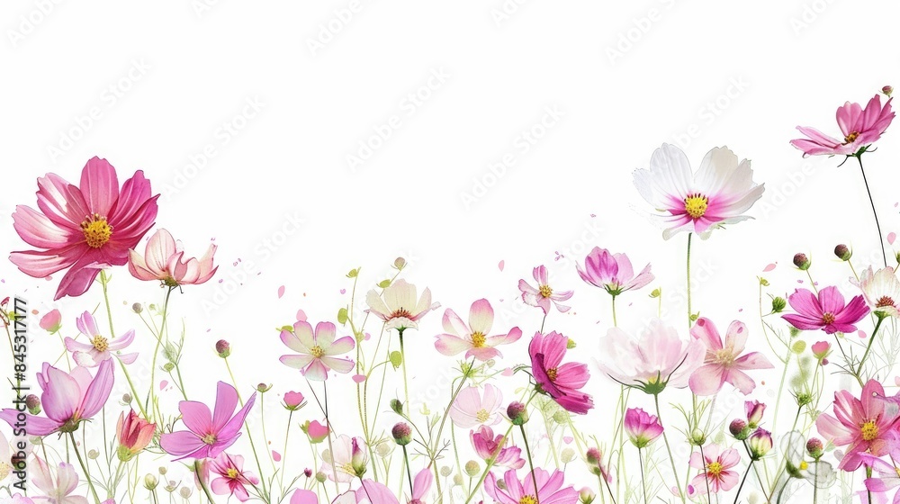 Cosmos flower with white background Cosmos flower with white background