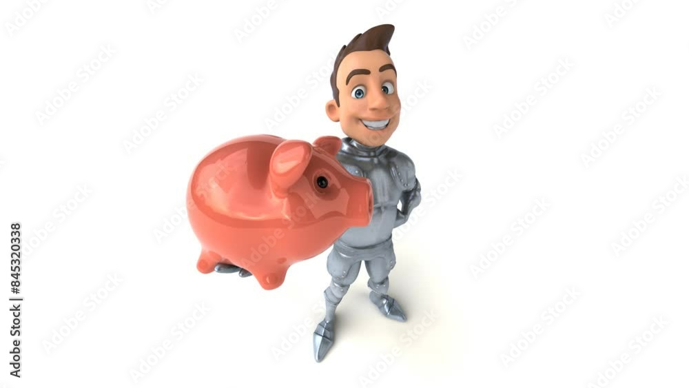 Fun 3D cartoon knight with alpha channel Fun 3D cartoon knight with alpha channel