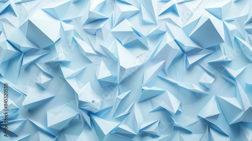 Modern White and Blue Geometric Angular Background