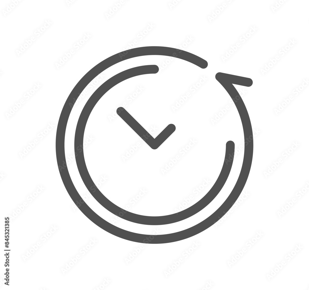 Time related icon outline and linear vector. Time related icon outline and linear vector.