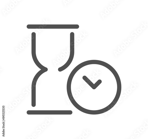 Time related icon outline and linear vector.