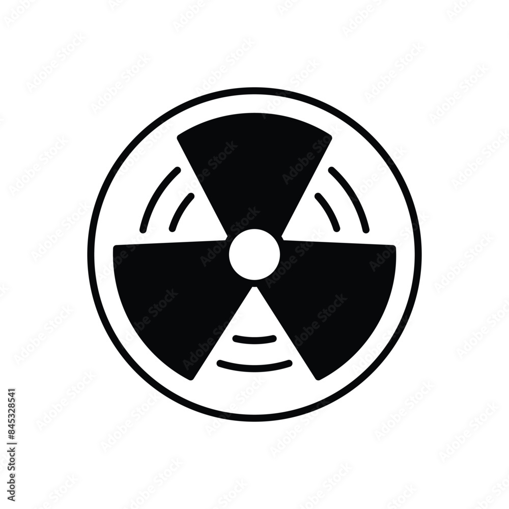Fototapeta premium Radioactive vector icon