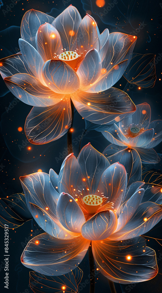 Obraz premium lotus flower, close up of a lotus flower, water lily flower