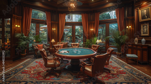 blackjack table in casino