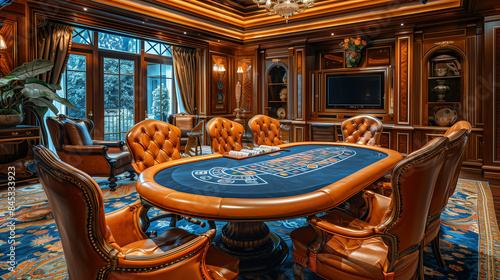 blackjack table in casino