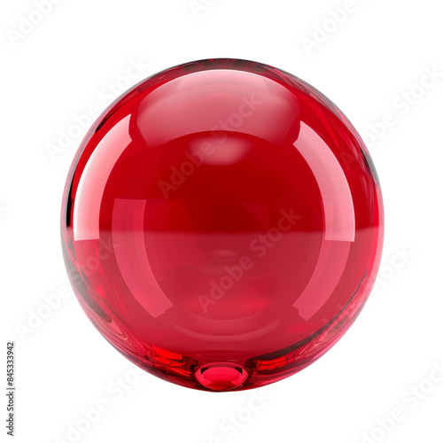 Free Download Fluid Red bubble Isolated On Transparent, Generative AI - GFXLoad