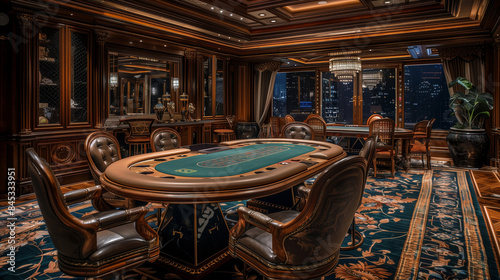 blackjack table in casino