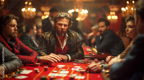 man playing poker