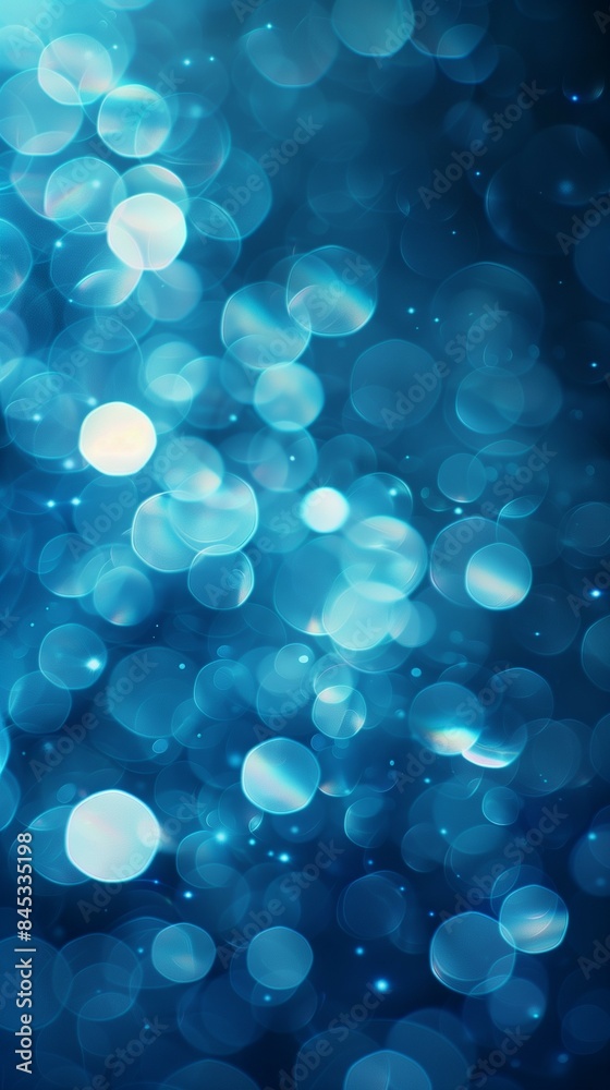 A mesmerizing image of blue bokeh lights on a dark background, perfect for adding a touch of magic and wonder.