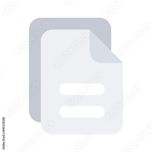Well designed vector icon of document in modern and trendy style