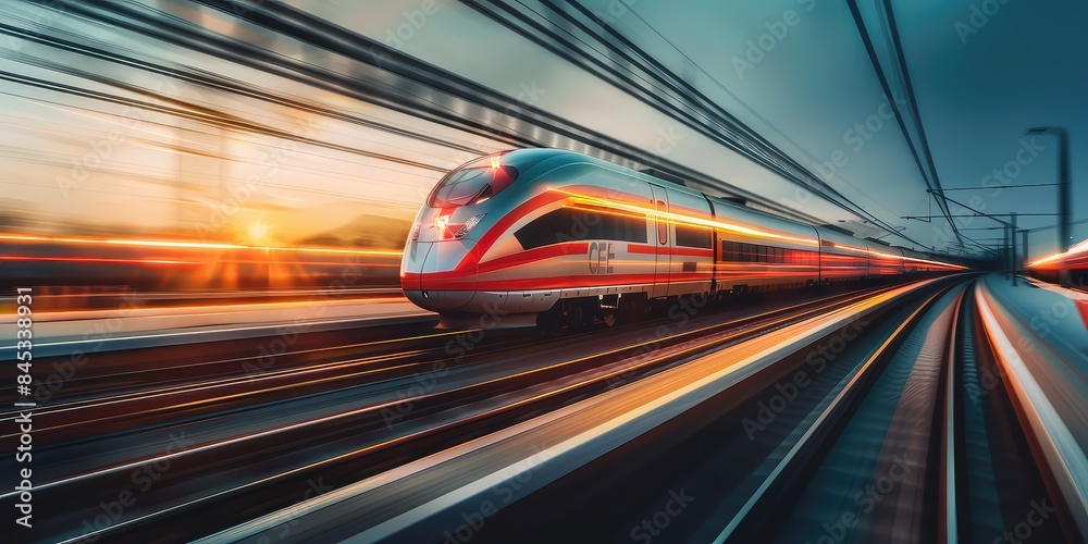 train was speeding towards its destination