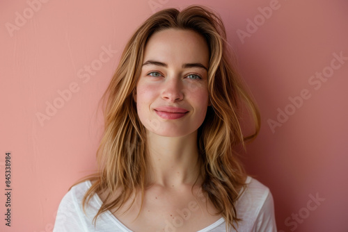 A close up portrait of a woman with a subtle smile © MagnusCort