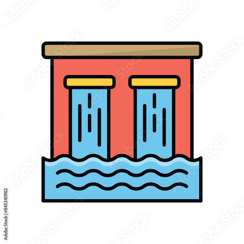 Dam vector icon