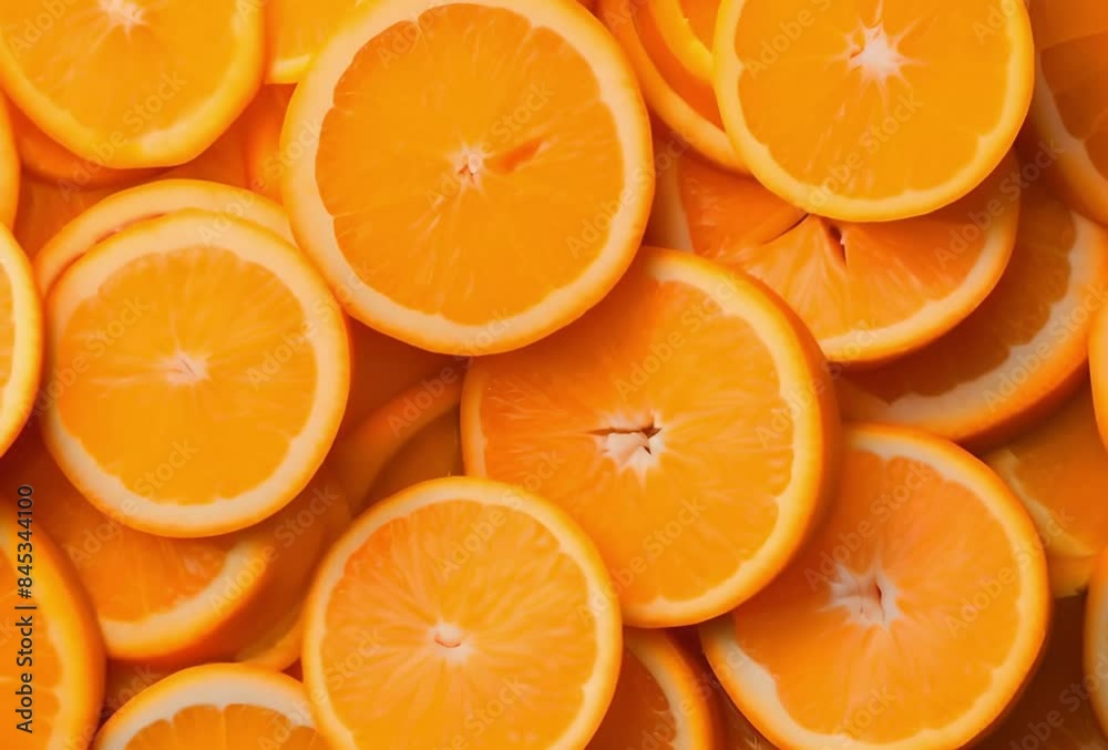 Close-up view of fresh orange slices Close-up view of fresh orange slices
