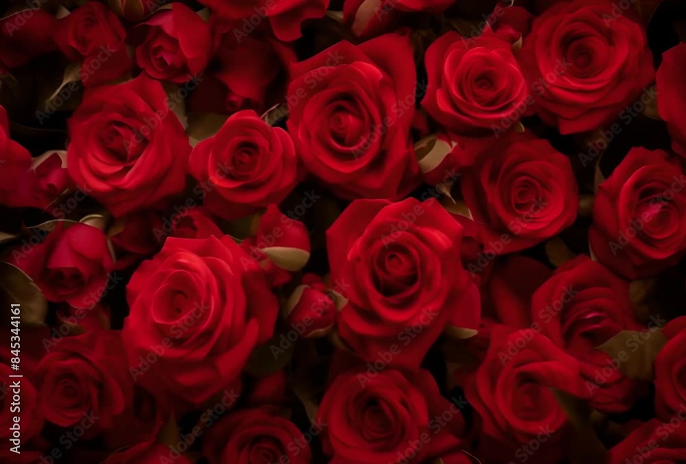 A close-up shot of red roses A close-up shot of red roses