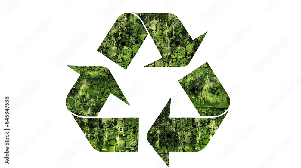 Recycling symbol on transparent background Recycling symbol on transparent background