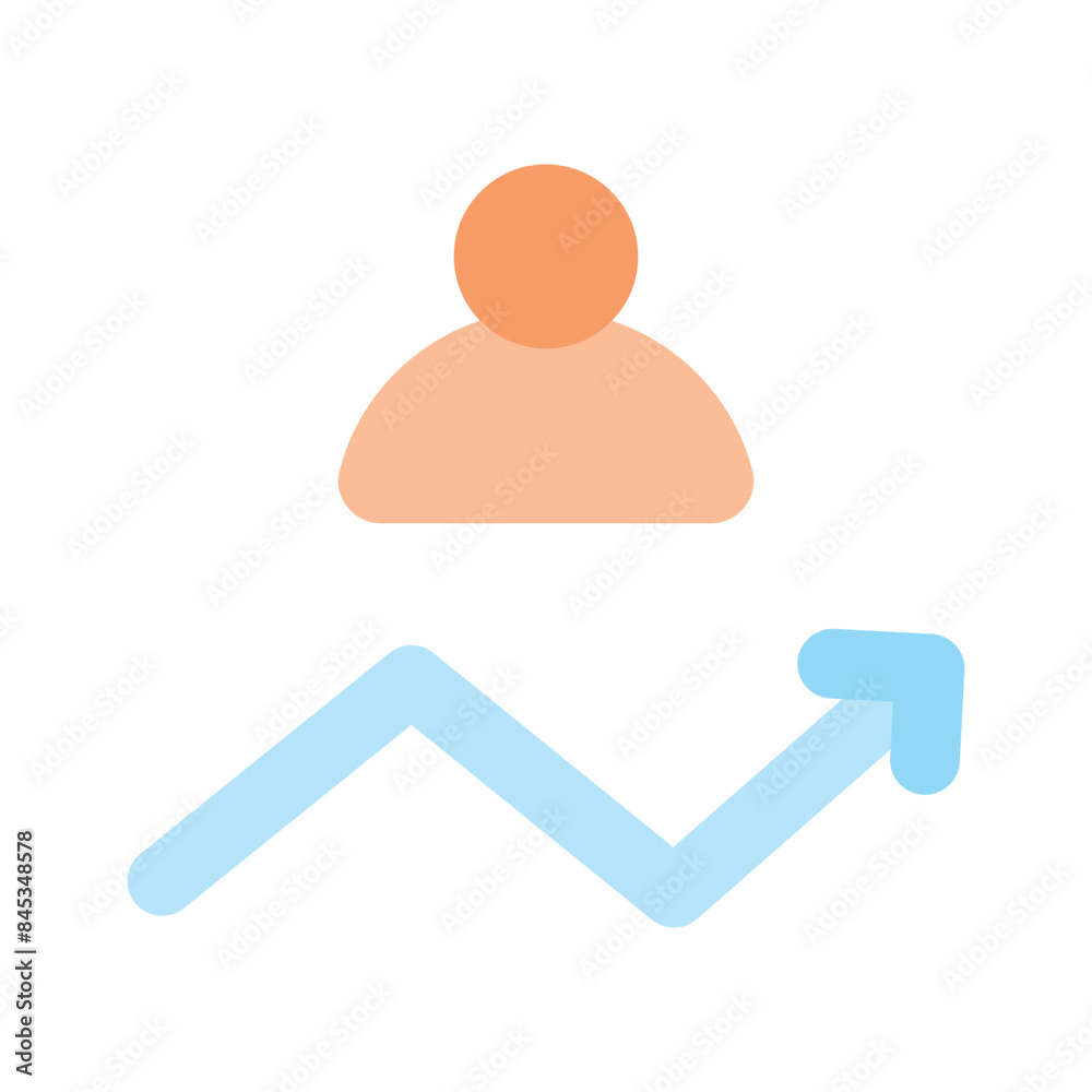 Check this beautifully designed icon of employee performance in trendy style, ready to use vector Check this beautifully designed icon of employee performance in trendy style, ready to use vector