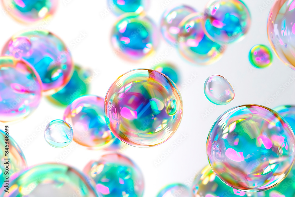 Multi-colored soap bubbles. Symbol of childhood, joy, summer, hope. Rainbow soap. Multi-colored soap bubbles. Symbol of childhood, joy, summer, hope. Rainbow soap.
