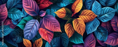 Wallpaper Mural Botanical herb illustration with detailed leaves, vibrant colors, realistic botanical art Torontodigital.ca