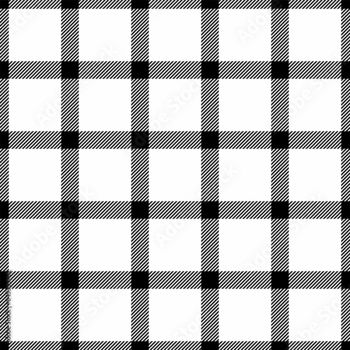 Commercial fabric pattern vector, serene texture tartan textile. Lady check background seamless plaid in black and white colors.