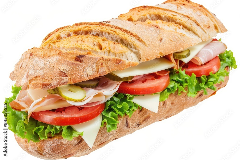 Delicious Sandwich with Crisp Bacon, Fresh Lettuce, and Tomato on Rustic Bread Delicious Sandwich with Crisp Bacon, Fresh Lettuce, and Tomato on Rustic Bread