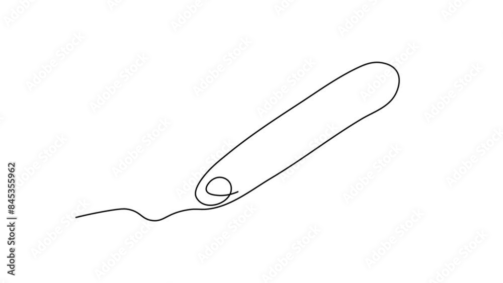 Self drawing animation one continuous line draw, logo, abstract safety pin Self drawing animation one continuous line draw, logo, abstract safety pin