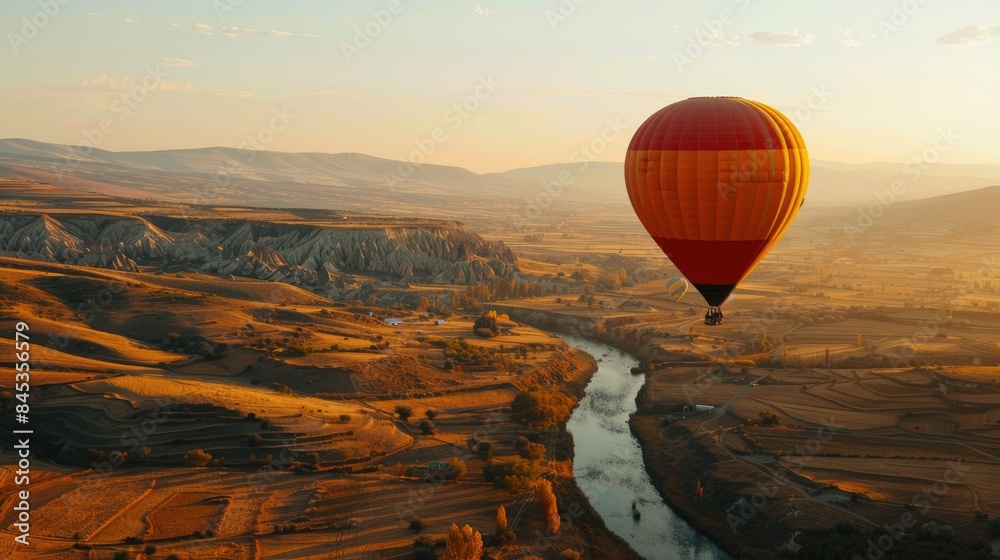 Obraz premium balloon over region country 
