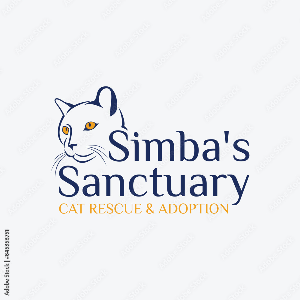 cat adoption and care logo cat adoption and care logo