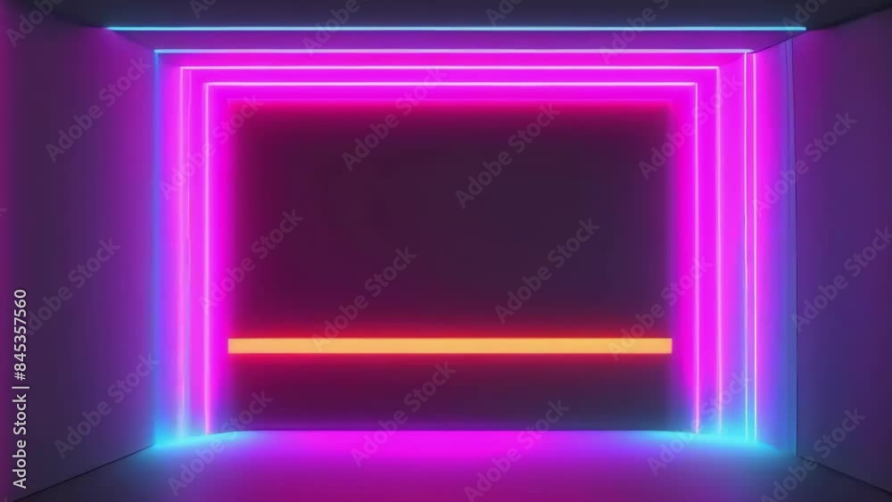 blue and purple neon light room space art abstract VJ music background animation -4k new beautiful stock video footage animation AI blue and purple neon light room space art abstract VJ music background animation -4k new beautiful stock video footage animation AI